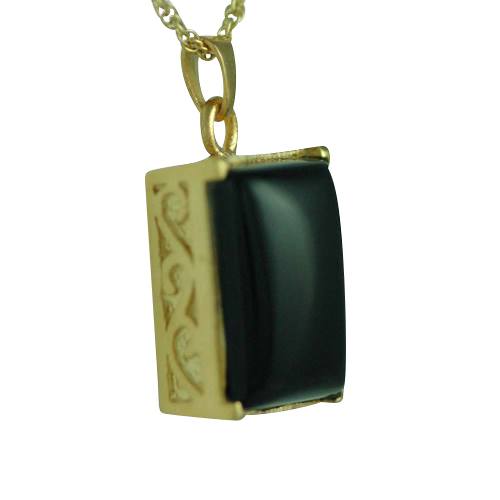 Rectangle Onyx Antique Keepsake Pendant IV